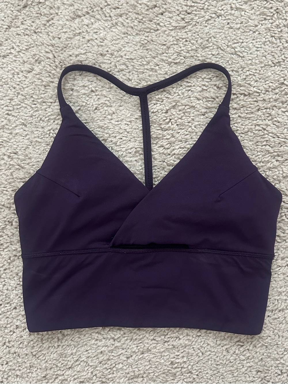 lululemon athletica Longline Twist Bra in Deep Zinfandel
